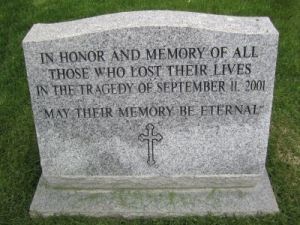 9/11 Memorial Plaque